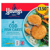 Youngs 4 Cod Fish Cakes 200g  Adomoo